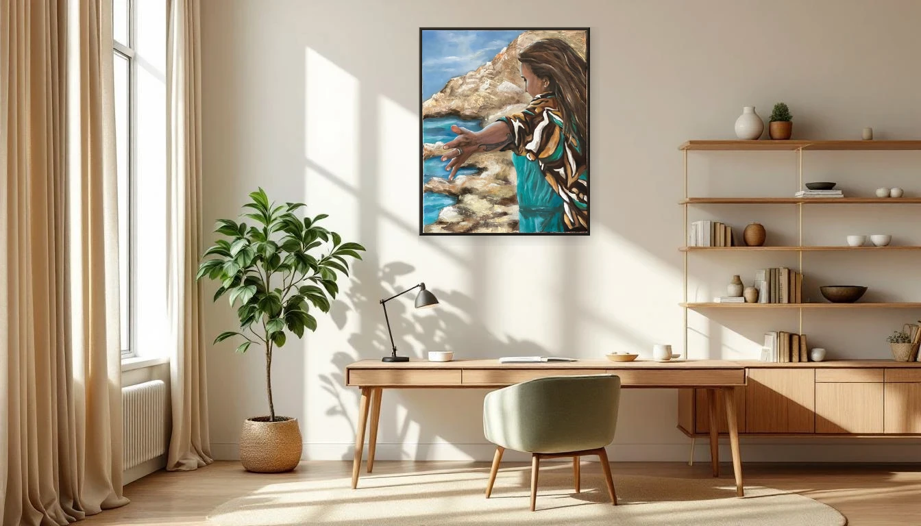 Art at Your Desk: Why Your Home Office Deserves a Real Painting