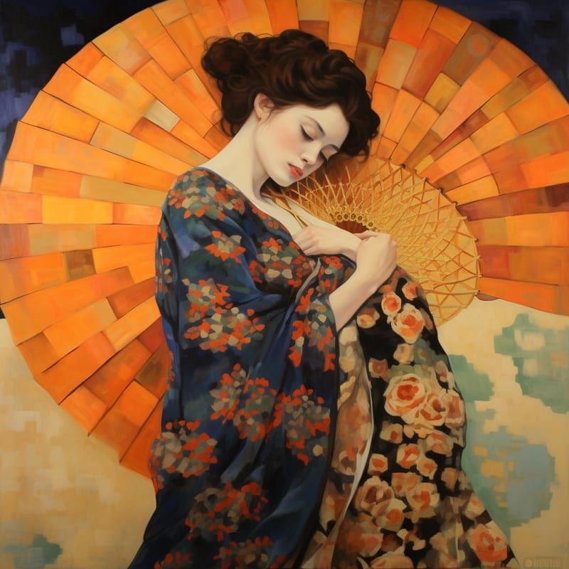 Geisha in Oranje