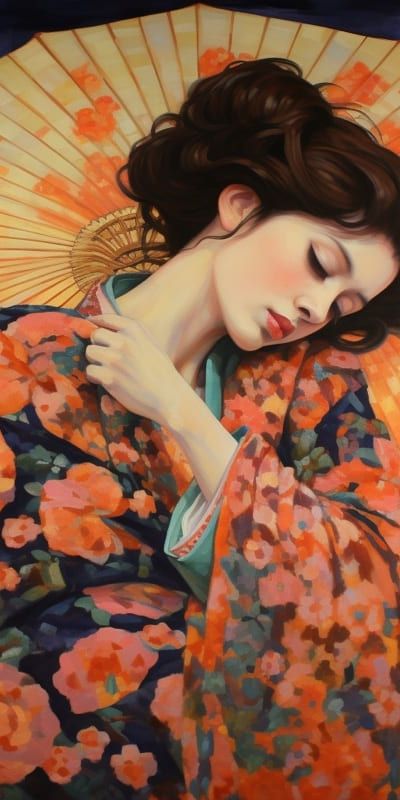 Geisha in Goud