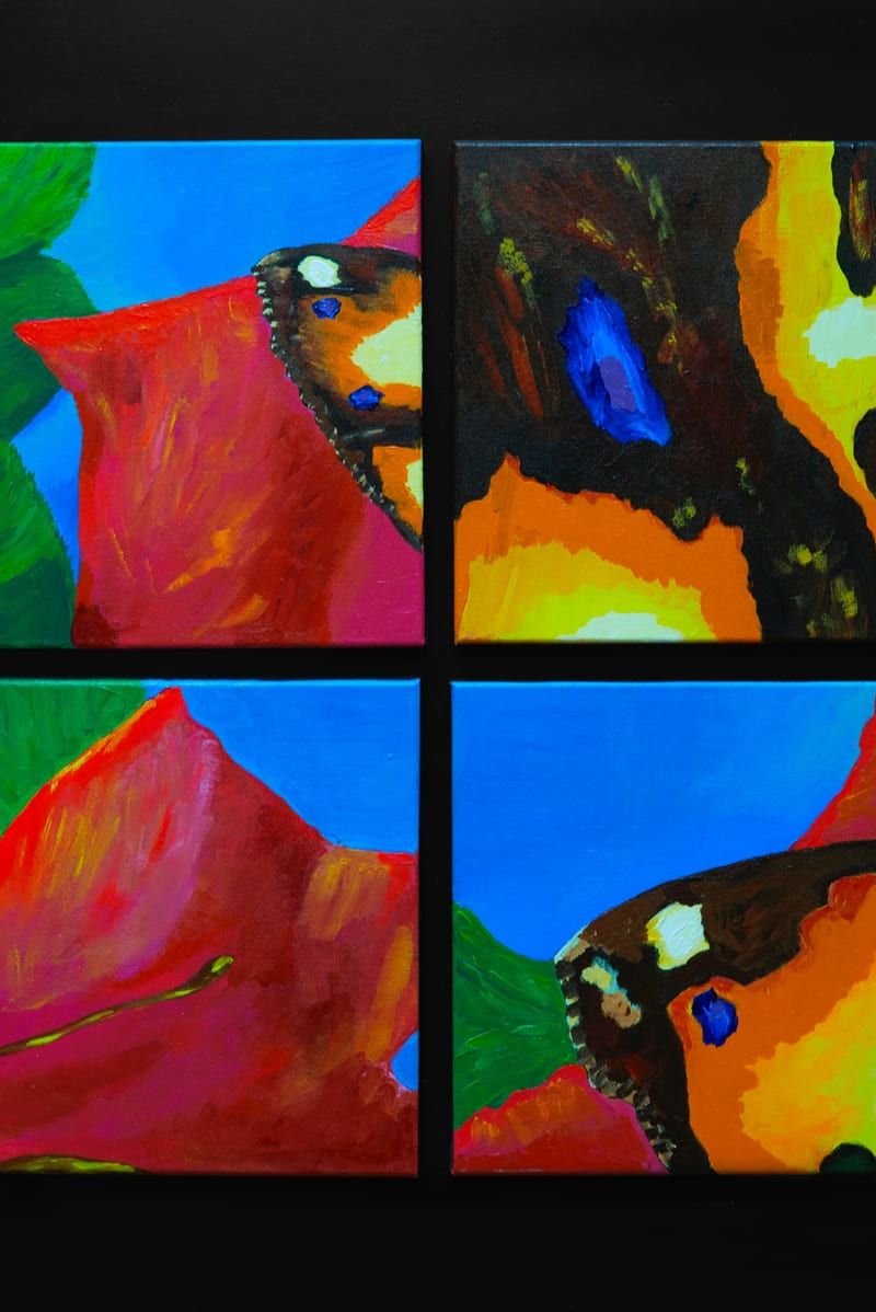 Butterfly 4-panels
